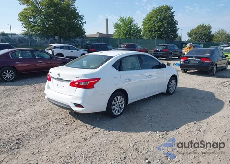 2016 Nissan Sentra Sv from USA, damaged, VIN 3N1AB7AP7GY313357